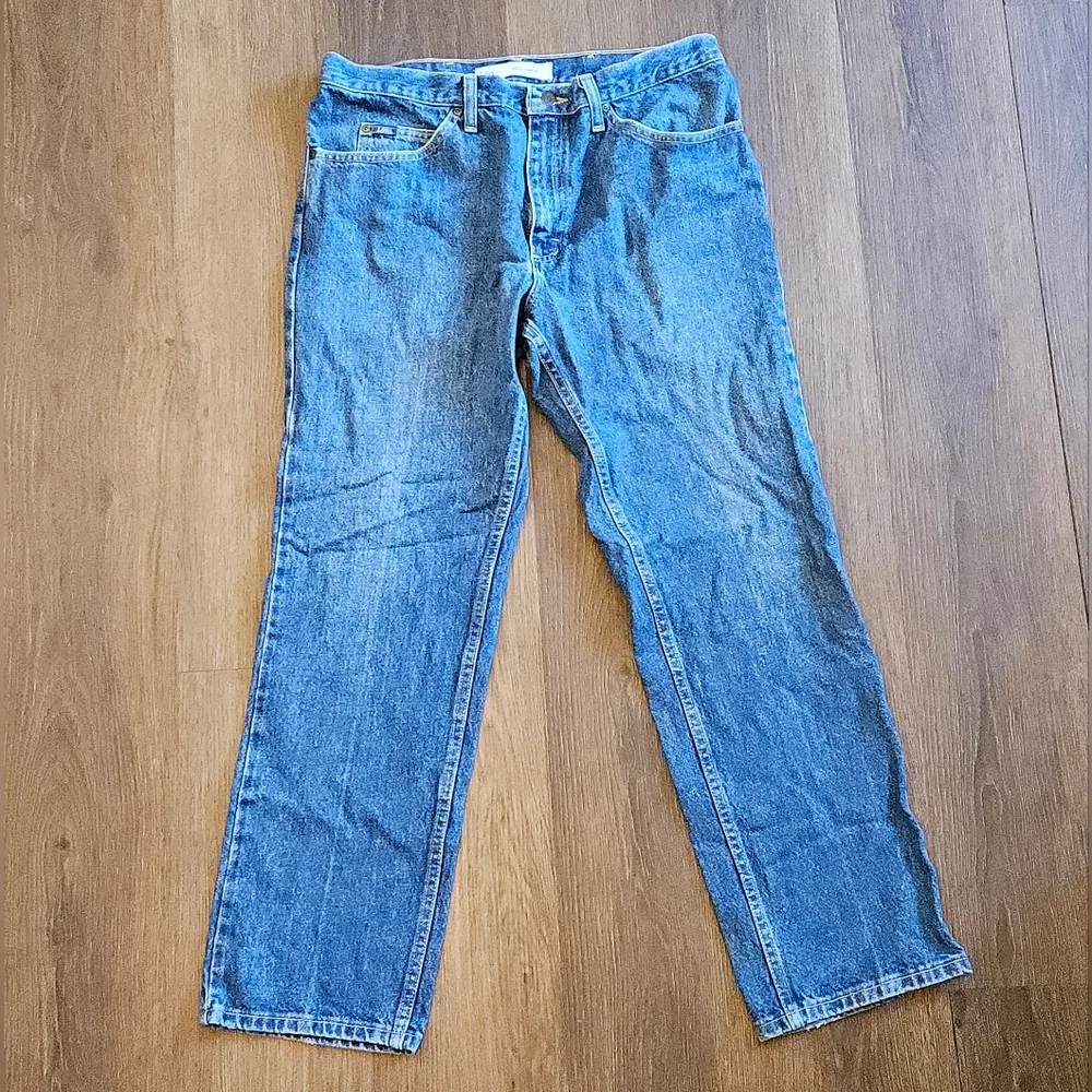 Men's Lee Blue Jeans Regular Fit 36 x 30 100% Cotton  *Have Damage* - Picture 13 of 16